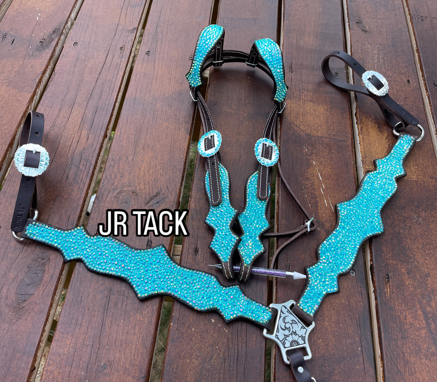 Turquoise Full Bling (Made to Order)